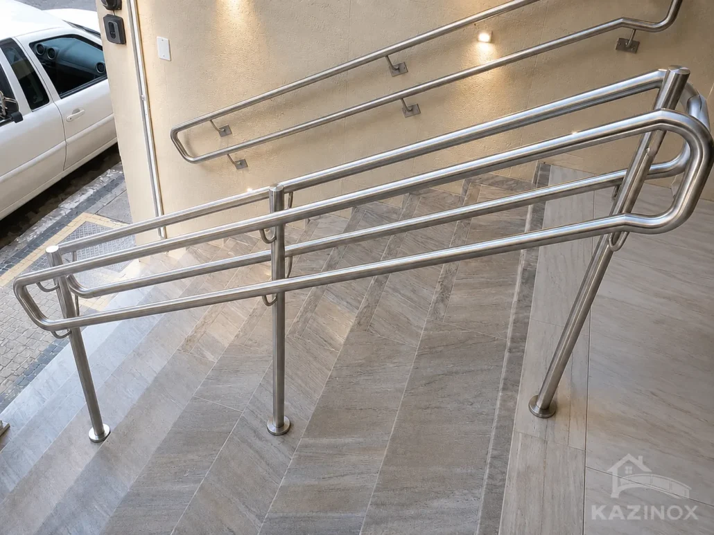 corrimão de inox abnt comercial - Kazinox