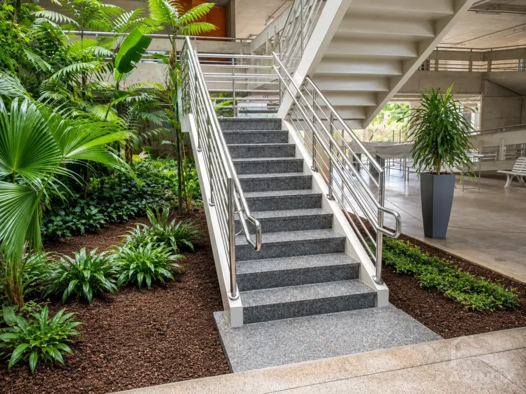 corrimão de inox - guarda corpo abnt - nbr - comercial - Kazinox