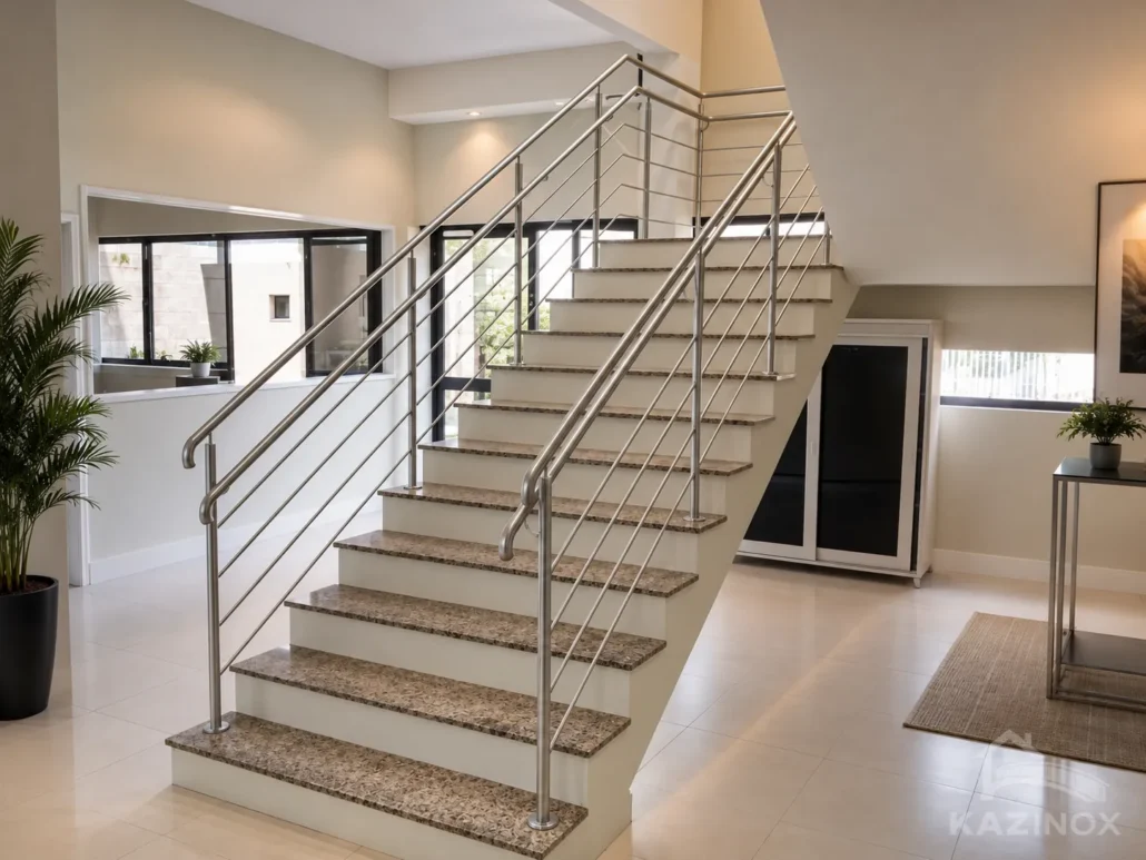 corrimão de inox abnt - nbr - comercial - Kazinox